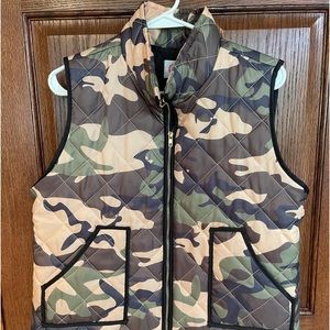 Quilted Camo Vest